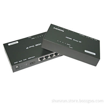 120m HDMI extender, over IP, with IR control & 4xRJ45, can be used as 4-port splitter